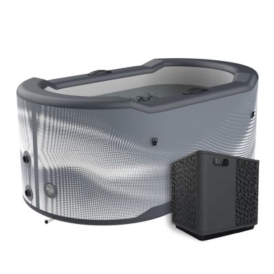 Wanna lodowa Jarvi + Chiller 5 kW (pompa ciepła z Wifi od -7 do +43°C), Poolstar (Francja), 170x92x67 cm