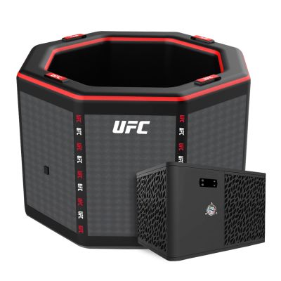 Wanna lodowa UFC Octagon + Chiller 7 kW z pełnym inwerterem + WiFi (pompa ciepła od -25 do +43°C), Poolstar (Francja), 130x130x90 cm
