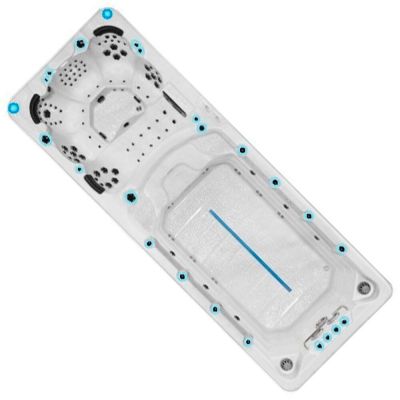 Spa басейн Lasur Spa Barbados New (Австралія), 590 x 222 x 160 cm