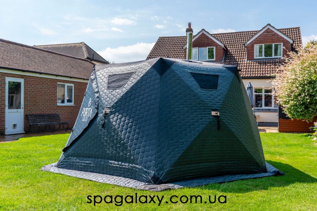 ПОРТАТИВНА САУНА PORTASAUNA HEXXL 8-10 (АНГЛІЯ), 350×350×185 СМ