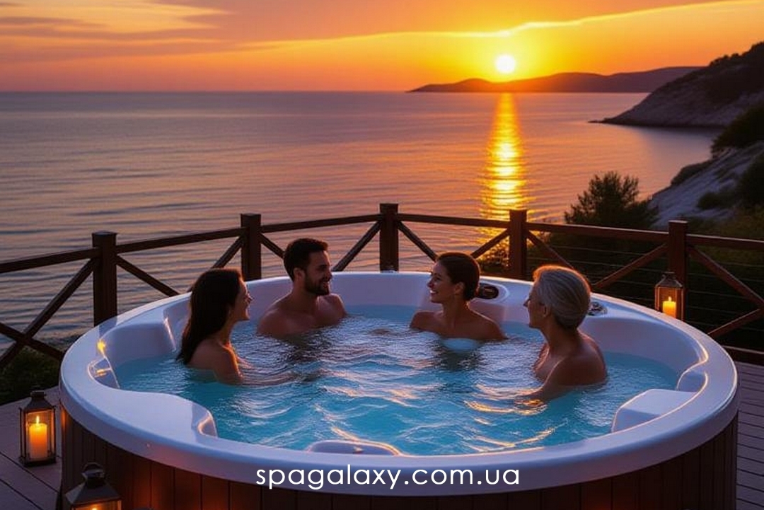 КОЛИ ВЕЧОРИ БІЛЯ ВОДИ В СПА-БАСЕЙНІ ЗАМІНЮЮТЬ ТЕЛЕВІЗОР — СІМ’Я АПЛОДУЄ СТОЯЧИ